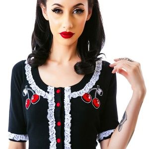 Cherries jubilee sourpuss cardigan